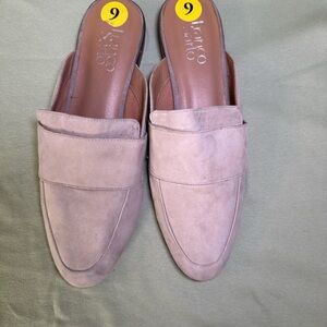Franco Sarto Light Brown Suede Slip-On Loafers